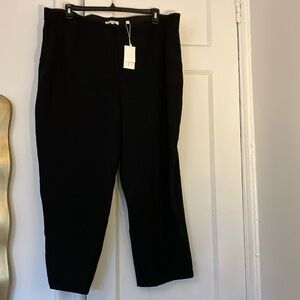 Vince Tapered Leg Black Pants Size 20 (NWT)
